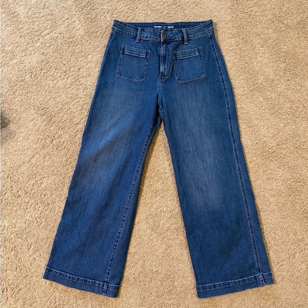 Old Navy Dark Blue Flare Jeans